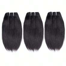 8 Inch Short Human Hair Bundles Natural Color Bundles 12A Brazilian Virgin Hair Unprocessed Straight Human Hair Bundles(8"8"8"8") - Natural & Black - View 21