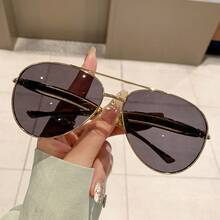 2026 New Classic Double Bridge Aviator Sunglasses For Men And Women, Metal Frame UV400 Anti-UV Driving Sunglasses, 8 Colors - C2 - View 6