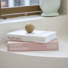 2 Paper Fake Books For Home Decor - Modern Minimalist Coffee Table Decor, Bedside Table Decor, Bookshelf Decor - Unfinished Paper Bookends For Christmas, Halloween, Thanksgiving, Easter - Durable Paper Decorations, Book Decorations - B - View 3