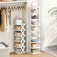 6/9-Tier Freely Combinable DIY Foldable Shoe Rack, Space-Saving Heavy-Duty Storage For Entryway, Bedroom & Dorm. Stable Wobble-Free Narrow Gap Vertical Shoe Shelf, Free Shoe Horn Included - View 7