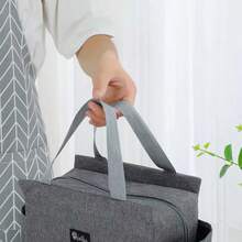 Large Capacity With Zipper 2 Side Pockets Waterproof Cooler Thermal Insulated Portable Lunch Bags For Food Lunch Dinner Picnic Party Date Camping Work Travel School Home Hotel Student Adults Back To School Gift - Multicolor - View 10