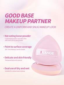 MAANGE 1/4pcs High Absorbency Triangle Powder Puff, Professional Portable Travel Makeup Sponge, Dry & Wet Use, Foundation Powder Puff, Facial Makeup Tool, Gift For Women And Girls - Multicolor - View 9