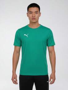 Puma Men's Soccer Other Series Short Sleeve T-Shirt Woven Collarless Short T 70613205 - Green - View 1