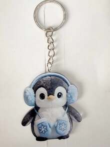 1pc Charming 2D Acrylic Penguin Keychain/Keyring - Decorative Item, Featuring Whimsical Christmas Design, Ideal For Friends Who Enjoy Decorating Spaces, Great For Home And Holiday Decor - Multicolor - View 8
