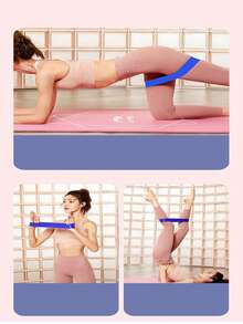 1pc/5pcs Premium Latex Resistance Bands, Suitable For Men And Women, Applicable For Hip, Glute Training And Physical Therapy, Provides 5 Different Tension Levels - Multicolor - View 6