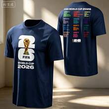 FIFA World Cup 2026 ™     World Cup Bracket Tee - Unisex - 藏蓝色 - 查看 1