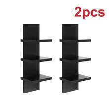 1/2 Piece Set Of 5-Layer Wall Frame Unit - Narrow Smooth Laminated Veneer - Vertical Column Wall Decoration Installation Floating Storage Home Decoration Organizer High Tower Bedroom, Living Room Practical Frame, Black And White Optional - Mixed Colors (thickened) - View 15