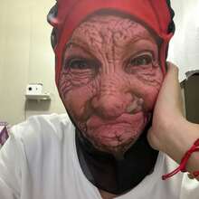 Topeng Wanita Tua Little Red Riding Hood yang Menakutkan dan Lucu | Hiasan Kepala Cosplay, Bernapas dan Nyaman, Pas di Wajah, Cocok untuk Berbagai Acara, Pola Realistis, Mudah Dipakai, Sempurna untuk Properti Pesta Cosplay Halloween - Beraneka warna - View 7