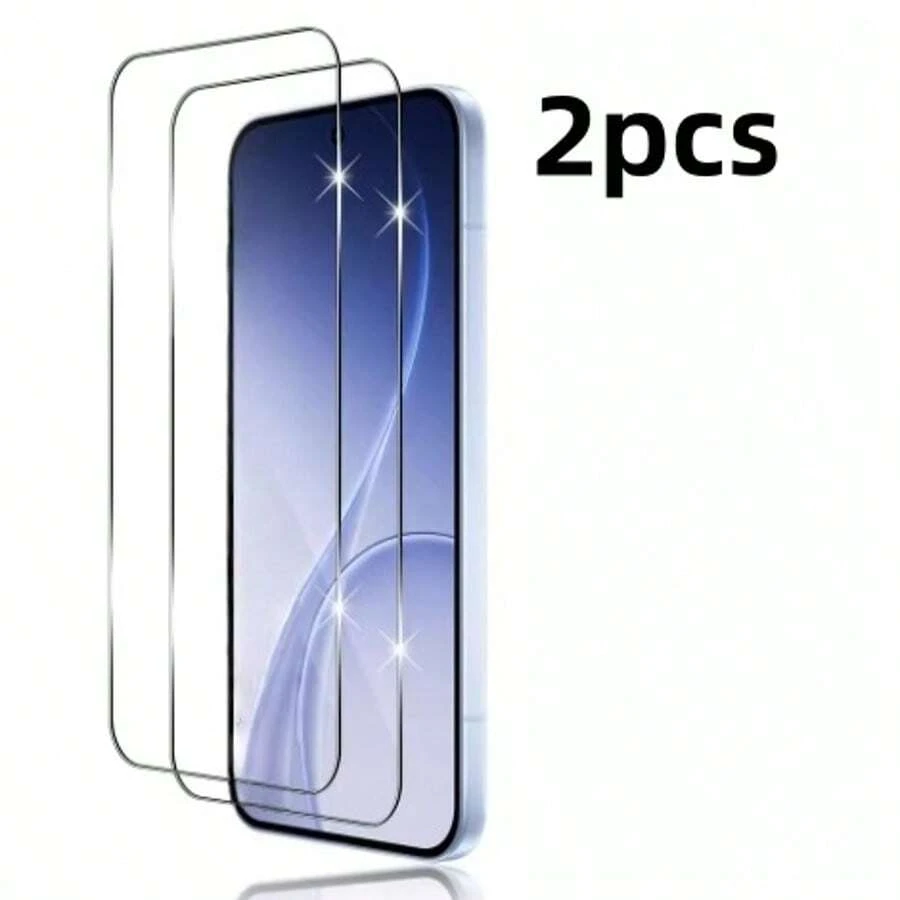 2pcs/Pack Tempered Glass Screen Protector For Reno 16/16 Pro/13/13F/14F/15/15F/15 Pro/15Pro Max/A6/A6 Pro/Find X8/X8 Pro/X9/X9 Pro/X9 Ultra, High Clarity, Full Coverage Screen Protection, Anti-Fingerprint, Anti-Drop, Anti-Scratch, Zero Bubble, Gift For Family And Friends, Phone Screen Protector, Phone Accessories, Easy Installation, Elegant Design