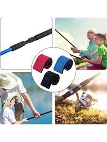 5 piezas de correas de amarre para cañas de pescar reforzadas, correas de sujeción con cierre de gancho y bucle, amarres elásticos para cañas de señuelos con cinta mágica, cuerdas de fijación para accesorios de pesca al aire libre, accesorios duraderos de almacenamiento de equipo de pesca para asegurar cañas de pescar - Multicolor - Ver 7