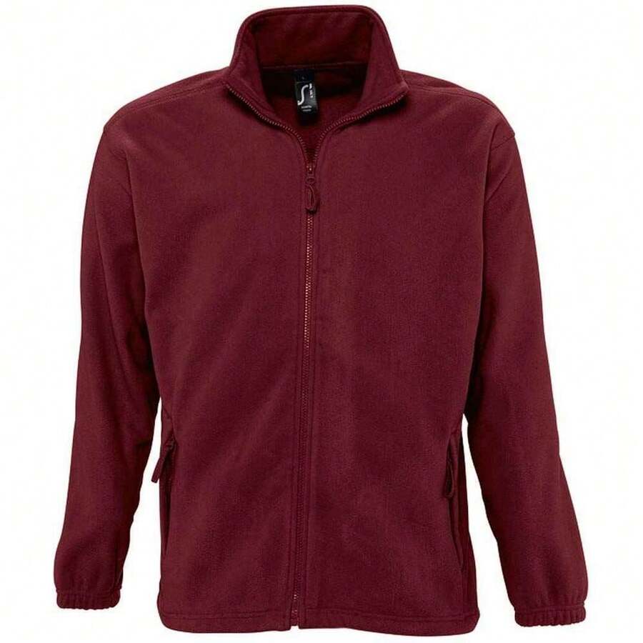 SOLS Unisex Adult North Fleece Jacket - Burgundy - View 1