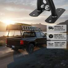 Universal Pickup Carrier 49-73in For Canoes Surfboards Ladders, Heavy Duty Steel 800lbs Load Capacity Extendable Cargo Rack-XY710194 - Multicolor - View 5