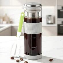 Cold Brew Coffee Maker With Cleaning Brush, 27oz/800ml Cold Brew Pitcher, Ice Tea Pitcher, Cold Brew Coffee Pitcher For Fridge, Suitable For Iced Coffee, Lemonade, Iced Tea And Beverages - 800ml/27oz - View 2