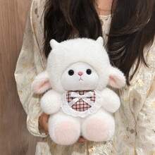 8.66inch Cute Sheep Wool Plush Doll-Super Soft And Fluffy.Silicone Baby Doll Full Silicone Body Plush Anime Figure Stuffed Animal Teddy Bear Plushies Soap Office Desk Room Decor Squishy - Multicolor - View 2