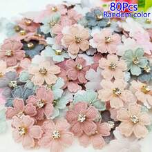 20/30/40/50/100Pcs Random Color Shiny Rhinestone Flower Appliques, Suitable For DIY Clothing, Hats, Hair Accessories And Handicrafts - Multicolor - View 18