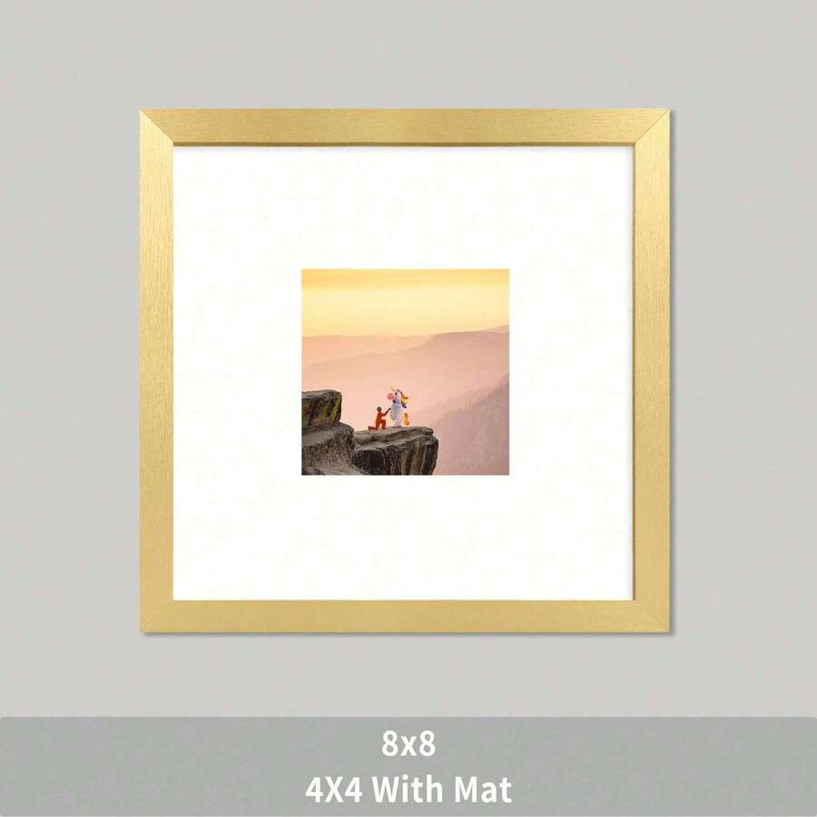 Wall & Tabletop Picture Frames - Gold - 1 Piece 20x20cm - View 1