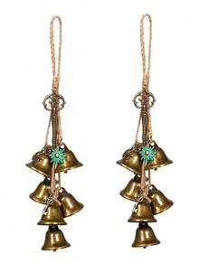 1/2 Pieces Witch Bells For Door Knob For Protection Handmade /Decorative Door Hanging Bell Witch Wind Chimes For Boho Home Room Decor, Halloween Decor, Fall Decor, Room Decor (Bees/Sun) - Multicolor - View 13