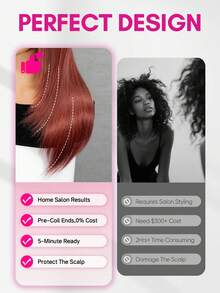 ISEE HAIR Reddish Brown Color Wear Go Straight Layer Pre-Cut Glueless Lace Wig 7*5 Transparent Lace Pre-Plucked Hairline 180% Density 16-24 Inch Real Human Hair Daily Use For Women - S33D - View 8