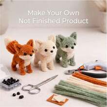 Fox Pipe Cleaner DIY Craft Kit, DIY Cleaning Tube Set, Plush Fox Decorative Ornament, Animal Desktop Decoration, Animal Handmade Craft, Creative Handmade Set, Suitable For Holiday Decoration, Furniture Decoration, Holiday Gift, Creative Handmade Project, Educational Supplies - Not A Finished Product - Multicolor - View 5