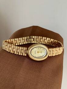 This Gold/Silver Square Bamboo Joint Quartz Watch Is Suitable For Daily Wear And Is Also A Perfect Gift For Birthdays And Christmas. - Gold - View 8