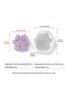 12 Cute Christmas Silicone Molds - DIY Handicrafts, Suitable For Soap, Candles And Resin - Holiday Home Decor Casting Tools - Christmas Molds - View 12