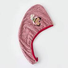 1/4件裝可愛動物刺繡珊瑚絨乾髮帽，柔軟彈性加厚吸水快乾髮巾，溫和不傷髮，沐浴乾髮工具 - 多色3 - 查看 16