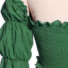 Nuevo vestido de corte medieval, estilo retro, vestido largo para actuaciones en escenarios europeos y americanos. - Verde - Ver 16