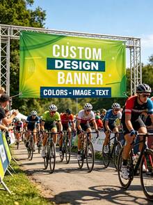 1pc Personalized Vinyl Banner,Custom Text/Logo/Image,Indoor Outdoor Use,Custom Business Advertising & Birthday Banner, Waterproof Indoor/Outdoor Sign, Full Color Custom Text & Logo, Ideal For Wedding,Birthdays,Holidays & More - Multicolor - View 7