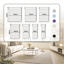 Cortinas para Janelas Sem Furos, Estore Enrolável de Dupla Camada Dia e Noite, Cortinas para Quarto, Sala e Cozinha com Paragem Livre e Regulação de Luz, Fácil Instalação, Vários Tamanhos - Bege - Ver 7