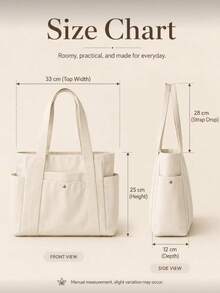 Thickened Canvas Tote Bag, Large Capacity, Shoulder Bag, High Aesthetic, Versatile, Artistic Student Commuter Bag - Multicolor - View 4