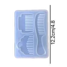 Comb Resin Casting Mold Silicone Mold Accessories Resin Liquid Mold Resin Keychain Silicone Mold Resin Mold - White - View 5