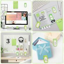 1/2setFrog/Panda Foldable Sticky Notes Set, Mixed‑Shape Memo Pads With Index Tabs, Kawaii Cartoon Self‑Adhesive Notes, For Journal, Office, School & Home Use, Practical Stationery Gift For Back‑To‑School, Christmas And Birthdays - one-size - View 4