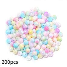 100-500pcs 6/8/10mm Acrylic Faux Pearl Plated Gradient Mermaid Beads For DIY Jewelry Making Accessories Decorative Beads - Gradient Colors - View 8