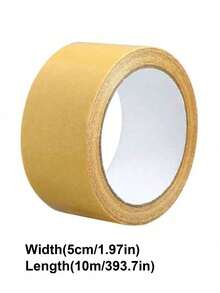 1 Roll Heavy Duty Double Sided Tape, Multi-Purpose, Suitable For Walls, Glass And Metal, Waterproof, Suitable For Craft Projects, Indoor/Outdoor Use, Transparent, Strong Adhesion To Fabric, Drywall And Wood - Multicolor - View 10