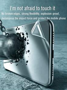 2 Peças Filme de Hidrogel Fosco Anti-Reflexo e Anti-Impressão Digital à Prova de Explosão e Resistente a Arranhões Protetor de Tela de Celular Compatível com Samsung Galaxy S26 Ultra A57/Compatível com Xiaomi 17T 14T Poco X6 M6 Note 15/Compatível com Honor 600 Filme Protetor com Reparo Automático de Arranhões Filme Macio Suporta Reconhecimento de Impressão Digital [Não é Vidro] [Versão Internacional, Não Versão Local] - Transparente - Visão 6