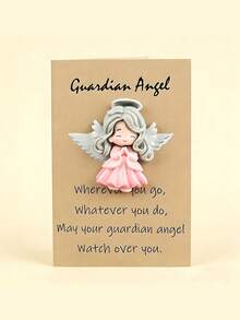24/12/2pcs-Guardian Angel Add-On Cards, Cute Mini Gifts, Warm And Inspiring Gifts, Perfect For Best Friends, Perfect For Love And Care Party Gifts, Christmas, Birthday And Other Perfect Gifts. Angel Illustration Souvenirs, Perfect For Family And Friends, Greeting Cards, Special Occasions, Guardian Angel Gifts. - Multicolor - View 14