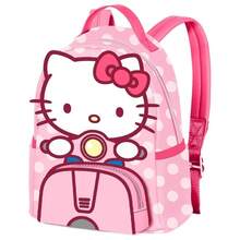 Hello Kitty Safta Motorcycle School Backpack, 25x22x15 Cm, Children's Back To School Backpack, Lightweight And Durable, Front Zipper Pocket, Adjustable Padded Straps - Opsi 4 - View 2