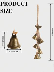 1/2 Pieces Witch Bells For Door Knob For Protection Handmade /Decorative Door Hanging Bell Witch Wind Chimes For Boho Home Room Decor, Halloween Decor, Fall Decor, Room Decor (Bees/Sun) - Multicolor - View 3