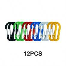 LOTANK 6/12Pcs Multi‑Purpose Small Hanging Clasps, Key Chain Spring Clips, Outdoor Gadgets For Fishing Camping Cycling Travel Use - Multicolor - View 7