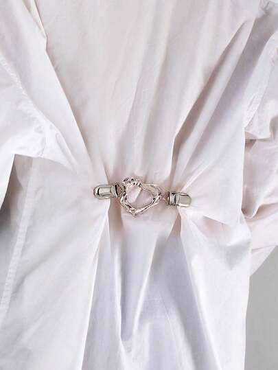 1pc Women's Friendship Chain Brooch, Suitable For Loose T-Shirts And Jeans