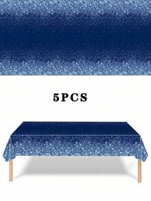 5 Pieces Space Tablecloth Starry Night Tablecloth Decorations Plastic Galaxy Table Cover Space Stars Theme Party Supplies For Birthday Home Decorations, 54 X 108 Inch - Multiple Styles - View 8