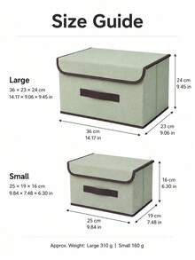 Universal Car Trunk Organizer Box, Foldable Fabric Storage Bin, Non-Woven Large Capacity Clothing Storage Box - A - View 3