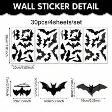 1pc/3pcs/Set Extra Large Halloween Ghost Mirror Window Decals, Suitable For Glass Windows, Halloween Window Stickers, School Home Office Party Supplies - Multicolor - View 8