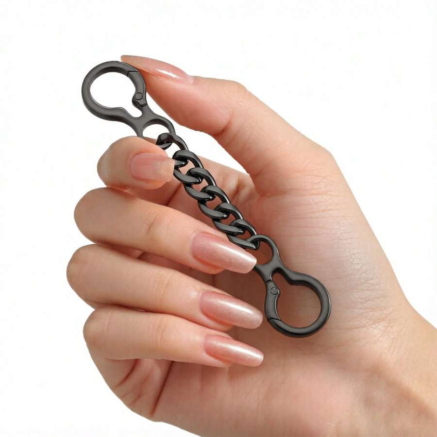 Double Spring Clasp Key Chain Extender, Metal Keychain Extension For Keys Bag Charms Men's Keychain - Multicolor - View 1