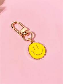 1pc/7pcs Women's Candy Color Smiling Face Alloy Keychain, Suitable For Daily Use, Gift For Mother, Father, Graduation Ceremony And Teacher - Multicolor - View 8