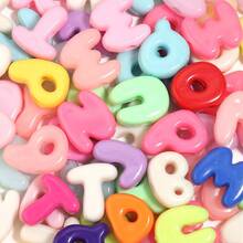 20/30pcs Colorful Acrylic A-Z English Letter Random Beads, Suitable For DIY Necklace And Bracelet Making, Phone Chain, Keychain, Bag Pendant Decoration - Multicolor - View 8