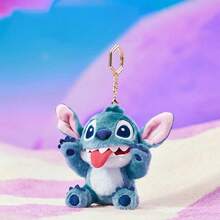 MINISO Disney Lilo & Stitch Plush Keychain Bag Pendant,Cute Stuffy Bag Charm Pendant For Backpack - Blue - View 4