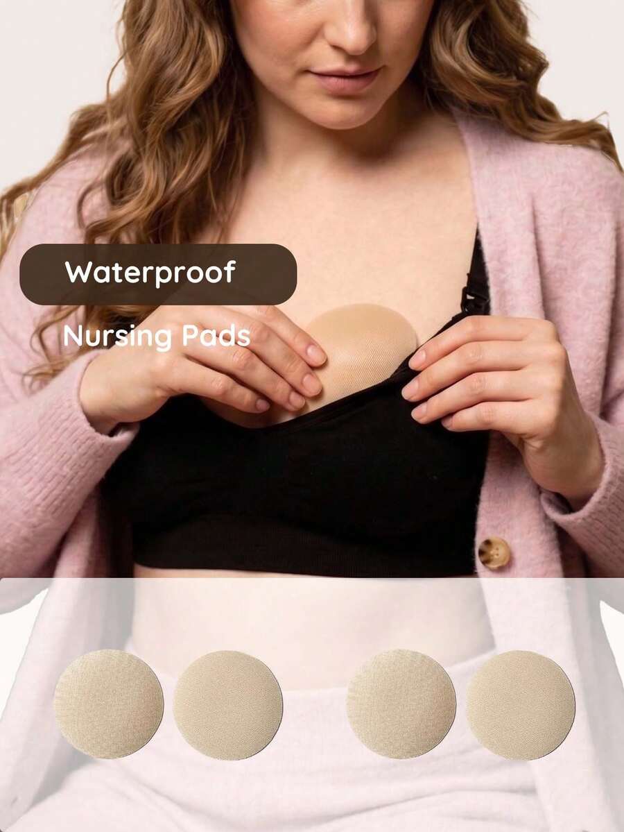 5對式乾爽防水可重複使用哺乳墊,柔軟超吸水乳墊、乳頭遮蓋罩,媽媽哺乳必需品 - 彩色 - 查看 1