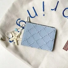 Starfish Shell Pendant Wallet, Best Friend Island Short Wallet With Multiple Card Slots And Coin Purse - Multicolor - View 6