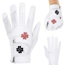 1pc Heart & Four-Leaf Clover Design Women's Golf Glove, Ultra-Thin Fiber Material, Durable, Left Hand, Premium Golf Accessory, Suitable For Golf Swing And Daily Training - Multicolor - View 10